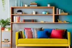 Default_A_wooden_shelf_with_bold_colors_in_a_modern_and_stylis_2