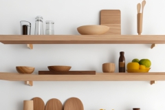 DreamShaper_v5_design_shelf_woodwall_whiteamerican_walnut_wood_1-1