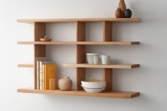 Leonardo_Creative_shelf_simple_with_different_wood_0